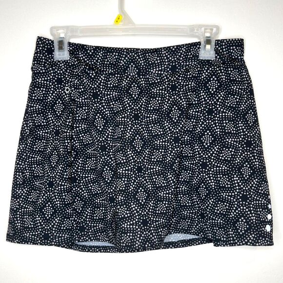 LL Bean Dresses & Skirts - LL Bean Black Skort with White Star Pattern Tennis, Pickleball, Golf Small